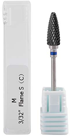 Brocas de fresa de uñas, fresa de cerámica para torno de uñas, 5 tipos de puntas para uñas, excelentes herramientas para la manicura o la pedicura, que ayudan a pulir y remodelar las uñas (C)