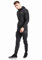 Under Armour Tuta da uomo casual in pile a due pezzi con cerniera intera, felpa con cappuccio e pantaloni da jogging per palestra, sport, morbida e calda (as8, alfa, M, regolare, regolare), nero, Nero