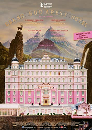 THE GRAND BUDAPEST HOTEL 2014 3 Poster A0 - Filmkunstposter in verschiedenen Größen für Wohn- oder Schlafzimmerideen. Randlose Kultfilmbilder, klassische ikonische 70er, 80er, 90er Jahre, Vintage-Ret