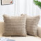 ZWJD 2er Set Kissenbezug 60x60 Kordsamt Sofakissen Weiche Kissenhülle Boho Kissenbezüge Dekokissen Moderne Kissen Deko für Couch Schlafzimmer Zuhause Auto Dekor Zierkissenbezüge Khaki