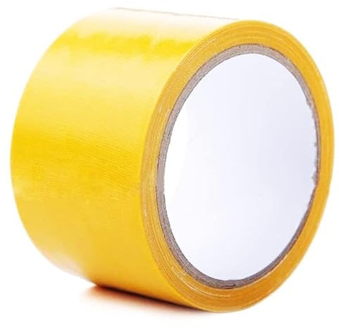 Duct Tape Waterproof Gaffer Tape - Super Sticky Gaffa Strong Tape Heavy Duty Adhesive Cloth Tape, High Strength And Duct Adhesive Cloth Repair Duct Tape 48MMx10M (YELLOW)