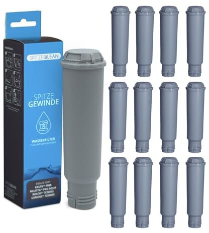 Seltino - Spitze Gewinde Wasserfilter Ersatz für Krups F088 Nivona NIRF700 - Kaffeemaschinen-Reinigungsset - Set 12x Wasserfilter