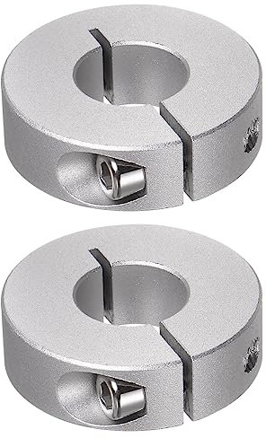 QUARKZMAN 2pcs Bague de Réglage Bague Arrêt d'axe Butée Arbre Collier Diviser 17mm Alésage Aluminium Alliage, 40mm OD, 12mm Largeur pour Roue Brouette Pont Boîte Vitesses Anodisation