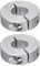 QUARKZMAN 2pcs Bague de Réglage Bague Arrêt d'axe Butée Arbre Collier Diviser 17mm Alésage Aluminium Alliage, 40mm OD, 12mm Largeur pour Roue Brouette Pont Boîte Vitesses Anodisation