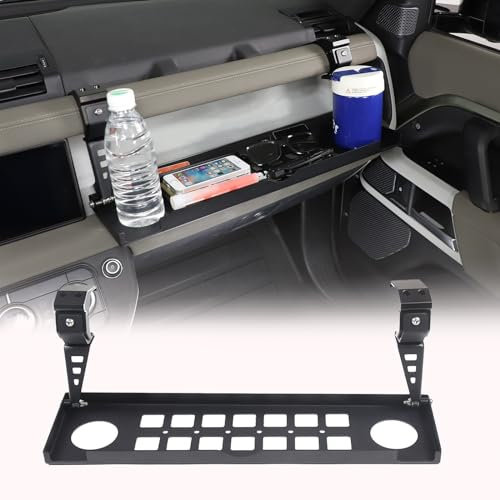 DIYUCAR Auto Co-Pilot Lagerregal Multifunktionale Faltbare Esstisch Halter Kompatibel mit Defender 90 110 130 2020-2024 Autozubehör