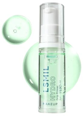 Hydrating Face Primer, 5ml Make-up Primer Grundierung - Feuchtigkeitsspendender langanhaltender Primer - Make-Up Basis Pore Primer Natürliches Matte Makeup (Grün)
