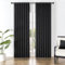Joydeco Schwarze Verdunkelungsvorhänge, verdunkelnde Vorhänge, 244 cm Länge, 2 Paneele Set für Schlafzimmer, Raumverdunkelungsvorhänge und Vorhänge für Wohnzimmerfenster (B 132 x L 244