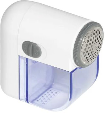 Rimuovi Pelucchi Elettrico Senza Fili - Levapelucchi per Tessuti, Ideale per Maglie e Copridivani, 1.5V, 3.6x7.6x7.6cm, Bianco