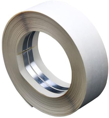 Generisches Nahtabdeckband, 30M*5CM Gipskartonplatten-Kantenschutzband, Gipskarton Fugenband Aluminiumstreifen in Verbindung für Gipskartondichtungen-Stärken und stärken für Innen- und Außenecken
