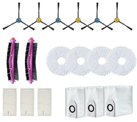 EUREKA J12 Ultra Set de Accesorios para Robot Aspirador, Polyester,Cotton,Plastic,Nylon
