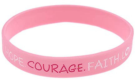 Générique Rose Sensibilisation au Cancer du Sein Bracelets en Silicone Poignet Bracelets en Ruban Octobre Rose sur le Cancer du Sein pour la Sensibilisation et le Soutien, Cadeaux Fête