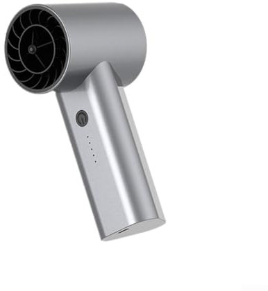 Whychstore Ventilador turbo de alta velocidad, ventilador turbo portátil de cinco velocidades ajustable para exteriores, ventilador turbo jet de 100000 rpm (negro)