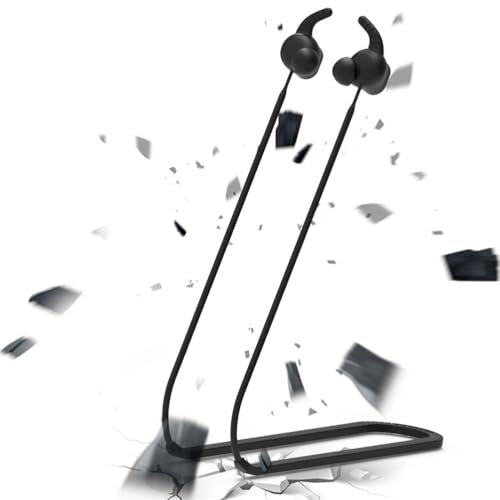 Correa antipérdida para auriculares Beats Solo Buds, cuerda para el sudor, correa para el cuello, soporte para auriculares, cable de prevención de pérdida de auriculares (negro)