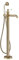 Milano Elizabeth Traditional Freestanding Lever Bath Shower Mono Mixer Tap Lever Handle - Brushed Brass