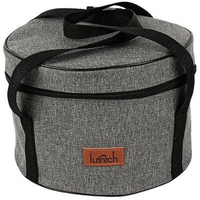 Hosoncovy Portable Camping Cookware Storage Bag Camping Cook Pot and Pan Storage Bag Travel Case Picnic Food Carrying Case Carrier Bag Camping Cooler Bag for Outdoor Camping