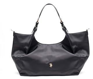 U.S.POLO ASSN. - Shopper Tasche aus Nylon, schwarz (35 X 17 X 32.5 cm)