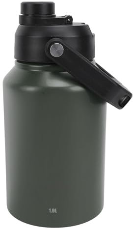 Botella de Agua Aislada, Refrigerador Portátil, Cubo de Acero Inoxidable para Exteriores, para Acampar Al Aire Libre, Termos (GREEN)