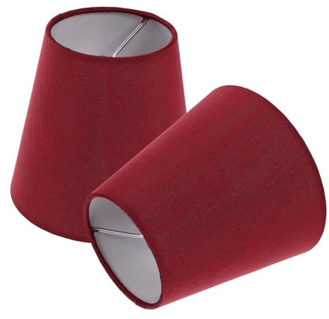 KICHOUSE 2 Stück Klemmbarer Lampenschirm Aus Stoff Moderner Runder Trommellampenschirm Für Steh Und Tischlampen Wohnzimmer Und Esszimmer Langlebig Und Dekorativ