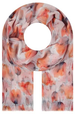 Majea Halstücher Damen Tuch Kopftuch Halstuch Schal Damen-Schal Tücher Damen Stola (880034) (orange 17)