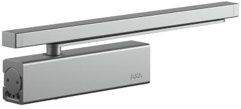 AXA Automatic Door Closer - 7509 - Door Spring - Up to 80 kg - Adjustable Closing Speed and End Strike - Grey