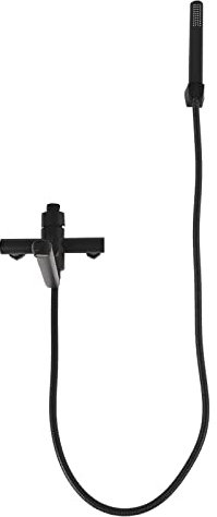 Robinet de baignoire cascade avec douchette - Noir - Mitigeur cascade - Mitigeur de baignoire avec douchette - Mitigeur monocommande