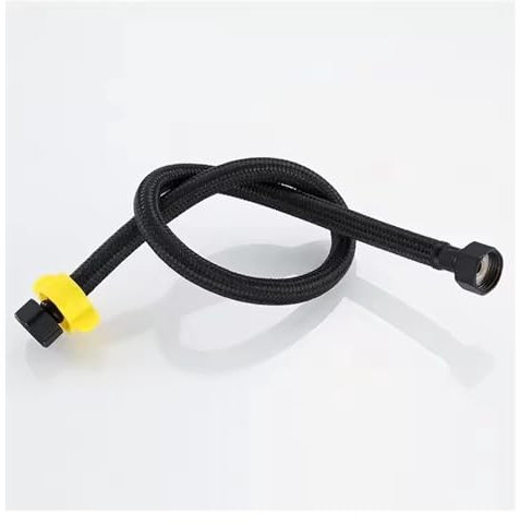 GUIPENG Manguera de entrada de agua G1/2, grifo negro, calentador, conexión for inodoro, mezclador de agua fría y caliente, juego de accesorios for cocina y baño.(D,80cm)