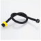 GUIPENG Manguera de entrada de agua G1/2, grifo negro, calentador, conexión for inodoro, mezclador de agua fría y caliente, juego de accesorios for cocina y baño.(D,80cm)