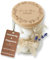 Happy Box Personalisierbares Vorratsglas mit Holzdeckel – Geschenk zur Hochzeit – Glas mit Gravur & Deko – Gastgeschenk - [einzeln - S/M/L - 0,2-0,8 L] - Deko Hochzeit (Blumenkranz, S: 200 ML)