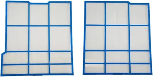 Ensembles de filtres for climatiseur Gauche 31,5x29,8cm Droite 31,5x28,5cm - Compatible for Hitachi - Bordure en Plastique