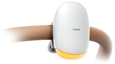 VTech Baby Stroller Rocker with Amber Night Light, Sweet Songs, Soothing Sounds, Rechargeable Long-Lasting Battery, USB-C, Portable Soother, Adjustable Rocking Motions & Volume: V-Hush Rocker BC8611