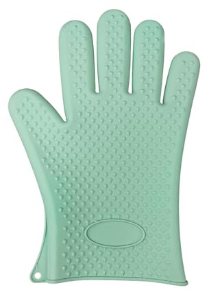 Fackelmann Guanto da Cucina in Silicone Resistente al Calore fino a 230°C, Guanto Forno Antiscivolo, Guanto termico, Universale Destri Mancini, Lavabile in Lavastoviglie, 26x17 cm, Linea Ocean