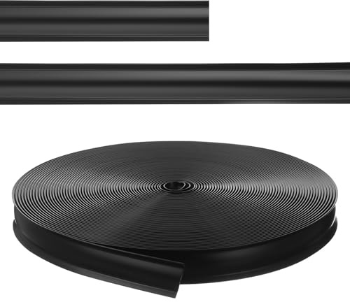 ELAYARD Garniture de Cache-vis de Camping-PVC Noir, de 15 Mètres, Facile à Installer, pour Extérieur, Accessoire pour Camping