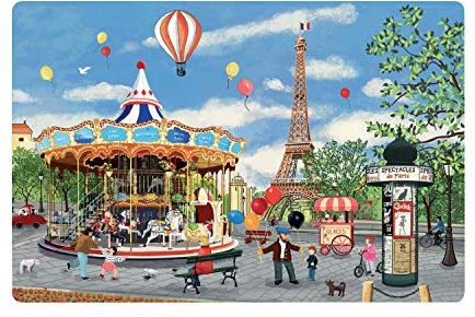 Tischset Carrousel Tour Eiffel Assortis 30 X 45 passend 30 x 45 cm Winkler