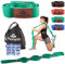 Seatwith Yoga Gurt mit Schlaufen 10 | Yoga Band 200x4cm | Dehnungsband für beste Dehnen | Stretching Band | Yogagurt + Tasche & Training PDF - Schulterretter