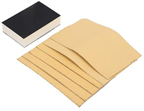 Schleifpapier Flocking Yellow Sandpapier Selbstklebend 80/120/240 Mesh Sanding Tools Sandpapers Sortiment Mit Schwammblock,Sandpapier