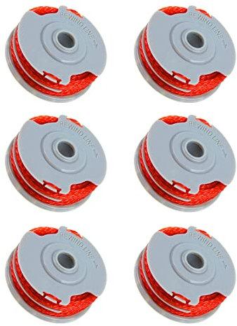 YWNYT Flymo FLY021 Lot de 6 bobines de fil de rechange en nylon pour débroussailleuse Flymo 1,5 mm x 11 m