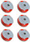 YWNYT Flymo FLY021 Lot de 6 bobines de fil de rechange en nylon pour débroussailleuse Flymo 1,5 mm x 11 m