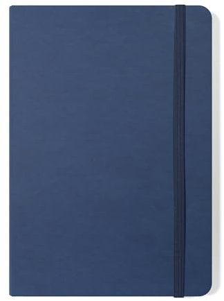 Silvine A5 Executive Notizbuch/Tagebuch, gebunden, Blau, 160 linierte Seiten, 90 g/m² Premium-Papier, elfenbeinfarben, 197BL