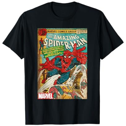 Marvel Spider-Man Vintage Comic Cover T-Shirt