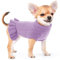 Weicher Warmer Hund Pullover, Klassischer Zopfstrick Haustier Katze Hundepullover, Prinzessin Hund Kleid für Kleine Hunde Katze Mädchen Bekleidung, Purple M
