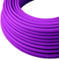 LEDSone 16.4ft Vintage 2 Core Round 18 Gauge Purple Cable Fabric Cloth Covered Electrical Wire, 5m 2 conductors Lamp cable Modern Cloth Covered Wire for Pendant Light Bulb Industrial DIY Project.