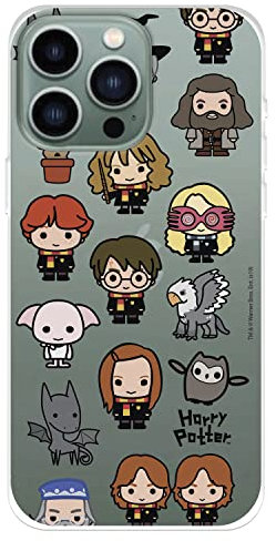 Schutzhülle für iPhone 14 Pro Max, offizielles Harry Potter-Design, Charakter-Symbole zum Schutz Ihres Handys, flexibles Silikon, offizielles Lizenzprodukt von Harry Potter