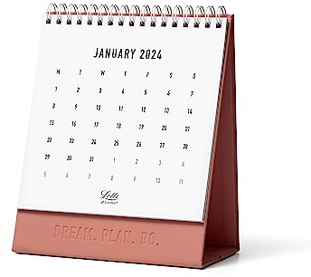 Letts Conscious 2024 Desk Calendar - clay