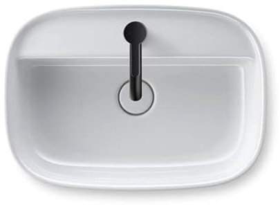 Duravit Zencha Aufsatzbecken 550 mm, ein Hahnloch, 23745500711, Farbe: Weiß