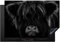 KitchenYeah© Induction Hob Protector Mat 20.5x30.7 / 78x52 cm Stove Cap Top Cover Kitchen Cooker Covers for Electric Hobs Vinyl Scottish Highlander - Cow - Black - White - Animals