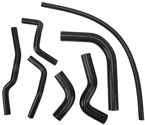 Manguera de Refrigerante de Radiador de Silicona para Suzuki Samurai 1986-1995, Kit de Manguera de Tubo de Refrigerante de Radiador Resistente Al Calor a Prueba de Fugas de (Negro)