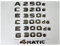 CEVIZ Chrom-Buchstaben-Embleme, passend for Mercedes Benz A250e B250e C300e C350e C300de C350de E300e E300de E350e E350de S580eL AMG 4MATIC (Size : C300DE)