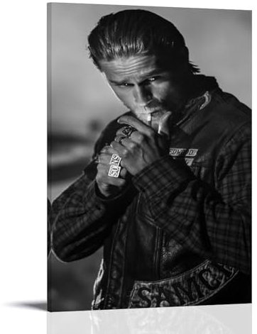 EVMILA Jax Teller Soa-Poster, dekoratives Gemälde, Leinwand, Wandposter und Kunstdruck, modernes Familienschlafzimmer-Dekor-Poster, 20 x 30 cm