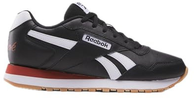 Reebok Herren-Sneaker mit Ventilations-Motiv, Leder, modisch, Schwarz/Weiß/Ziegelrot, 38 EU