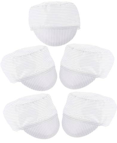Healvian 15 STK antistatische Kappe medizinische Kappe Peeling-Kappe Arzt-Peeling-Mütze Zahnarzt Hut antistatischer Arbeitshut Arbeitskappe staubdicht schützender Hut Weiß
